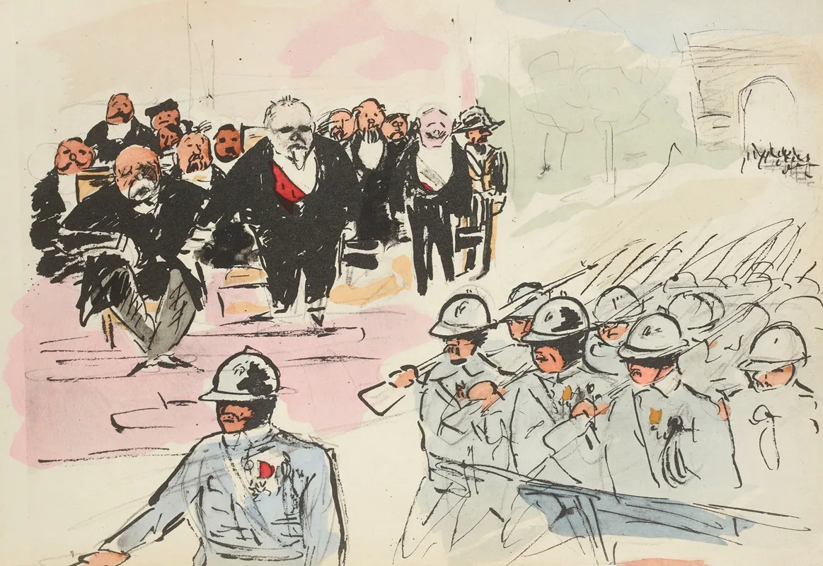 Defile Du 14 Juillet 1919 5 Wall Art by Paul Goute - High-Resolution Digital Print