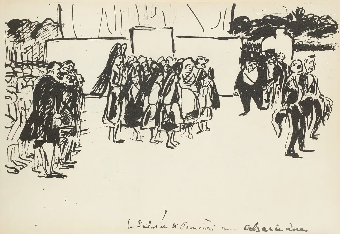 Defile Du 14 Juillet 1919 Le Salut De M Poincare Aux Alsaciennes Wall Art by Paul Goute - High-Resolution Digital Print
