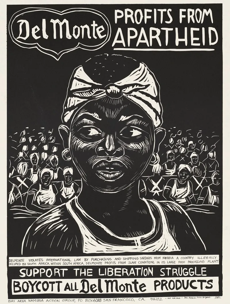 Del Monte Profits From Apartheid Wall Art by Rachael Romero - High-Resolution Digital Print