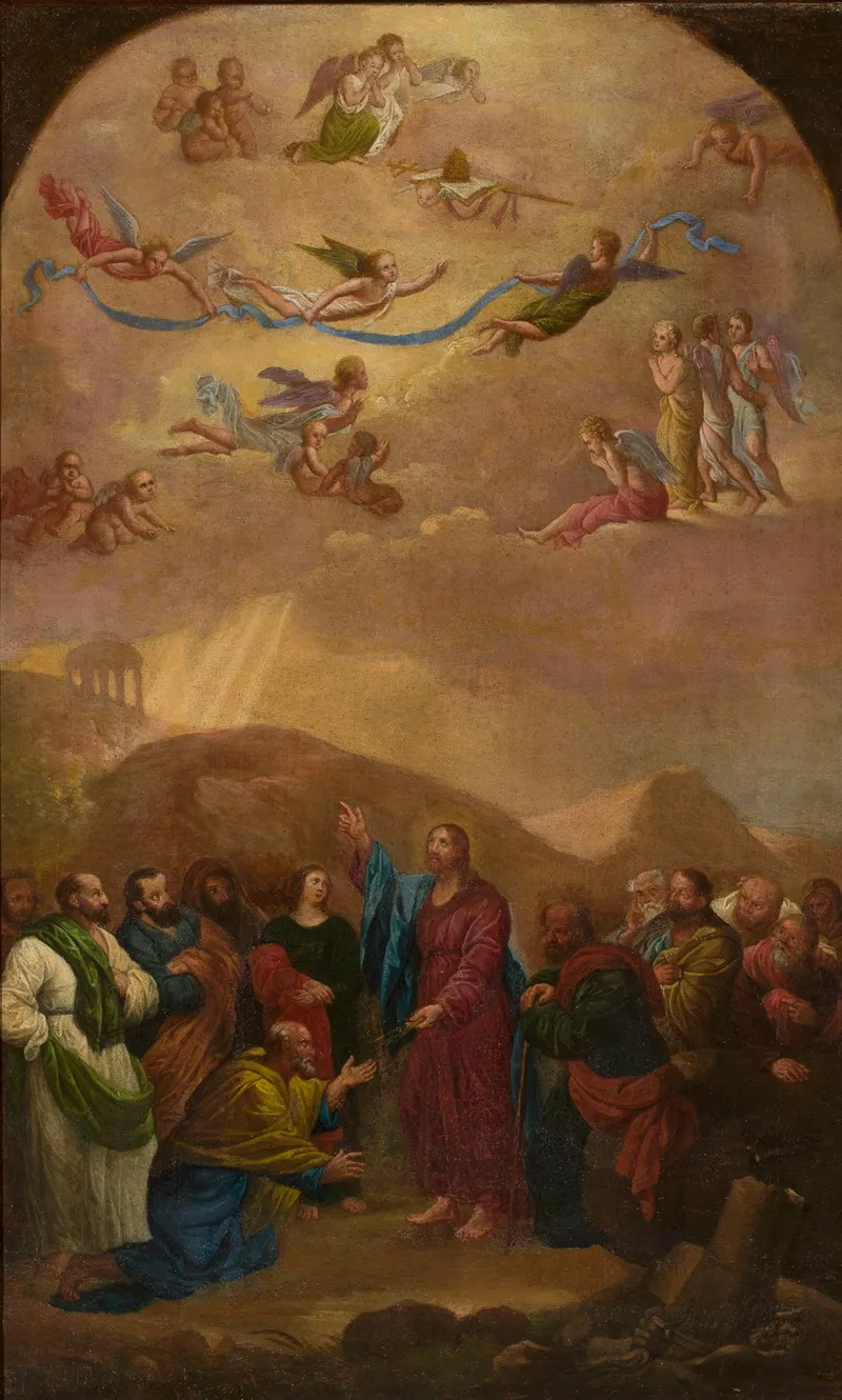 Delivery Of The Keys To St Peter Wall Art by Józef Brodowski - High-Resolution Digital Print