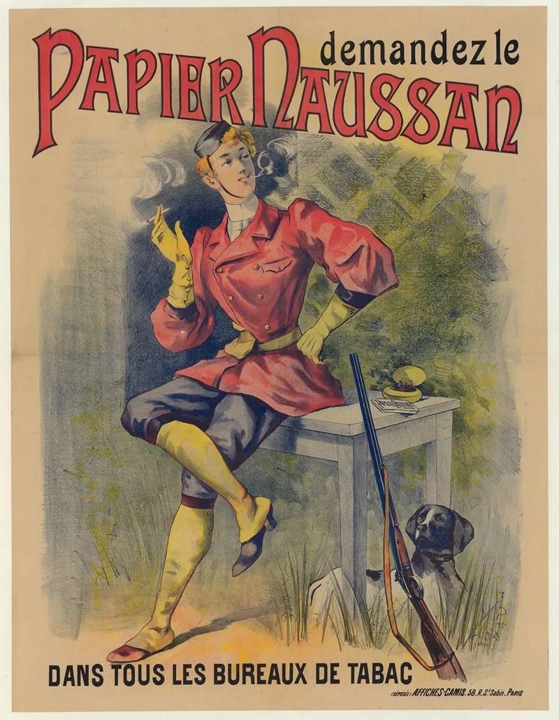 Demandez Le Papier Naussan Dans Tous Les Bureaux De Tabac Wall Art by Imp. Camis - High-Resolution Digital Print