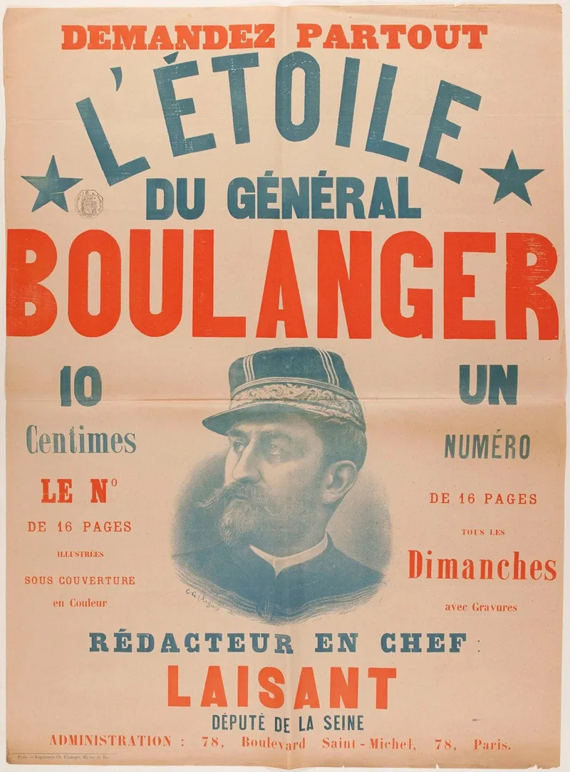 Demandez Partout Letoile Du General Boulanger 10 Centimes Le N De 16 Pages Illustrees Sous Couverture En Cou Wall Art by C.G. Argus - High-Resolution Digital Print