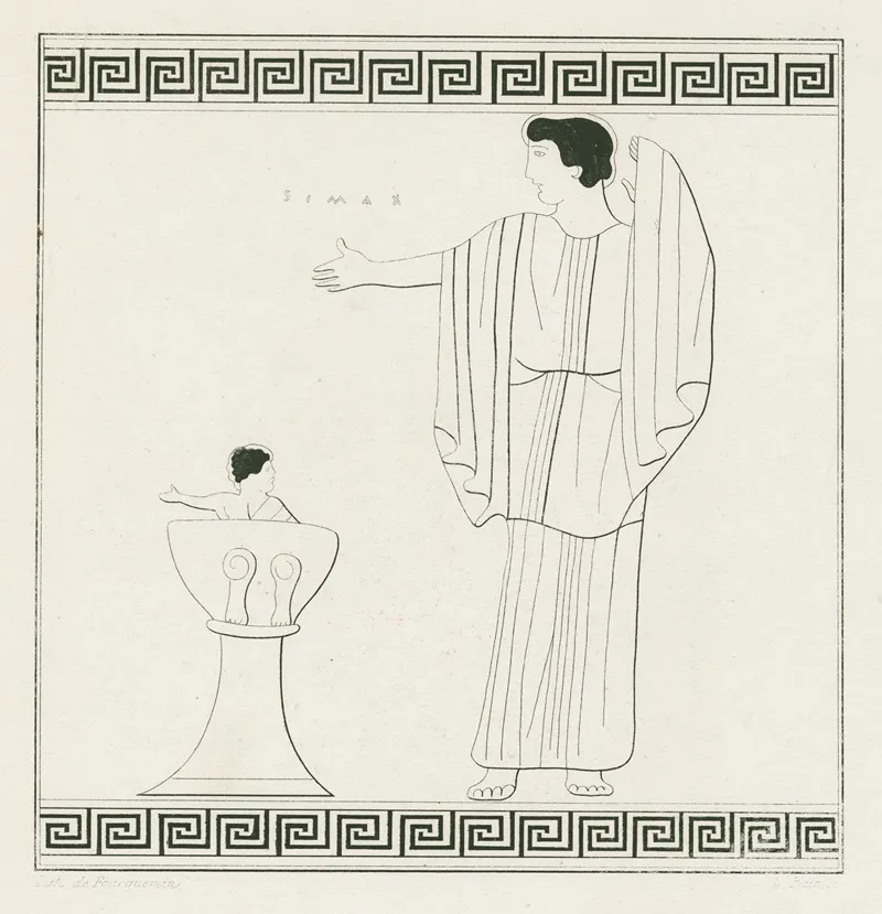 Demeter And Demophon Wall Art by Louis Petit - High-Resolution Digital Print
