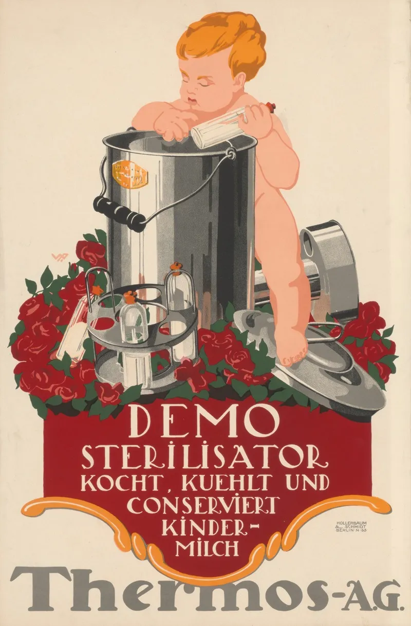 Demo Sterilisator Kocht Kuhlt Und Konserviert Kindermilch Thermos A G Wall Art by Wolf Schmidt - High-Resolution Digital Print