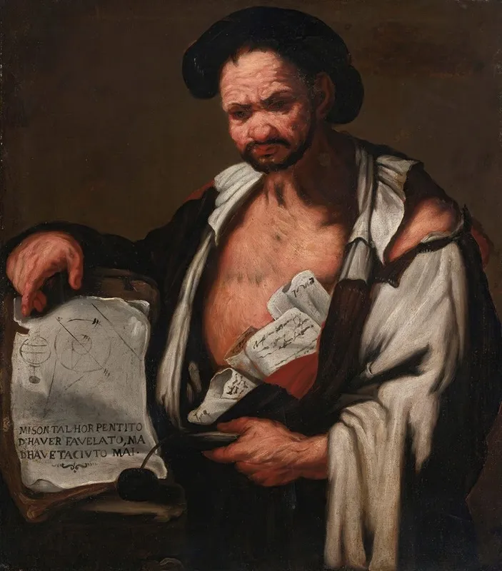 Democratus Wall Art by Luca Giordano - High-Resolution Digital Print
