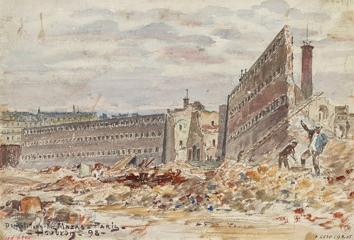 Demolition De La Prison Mazas 23 25 Boulevard Diderot Ancien Boulevard Mazas