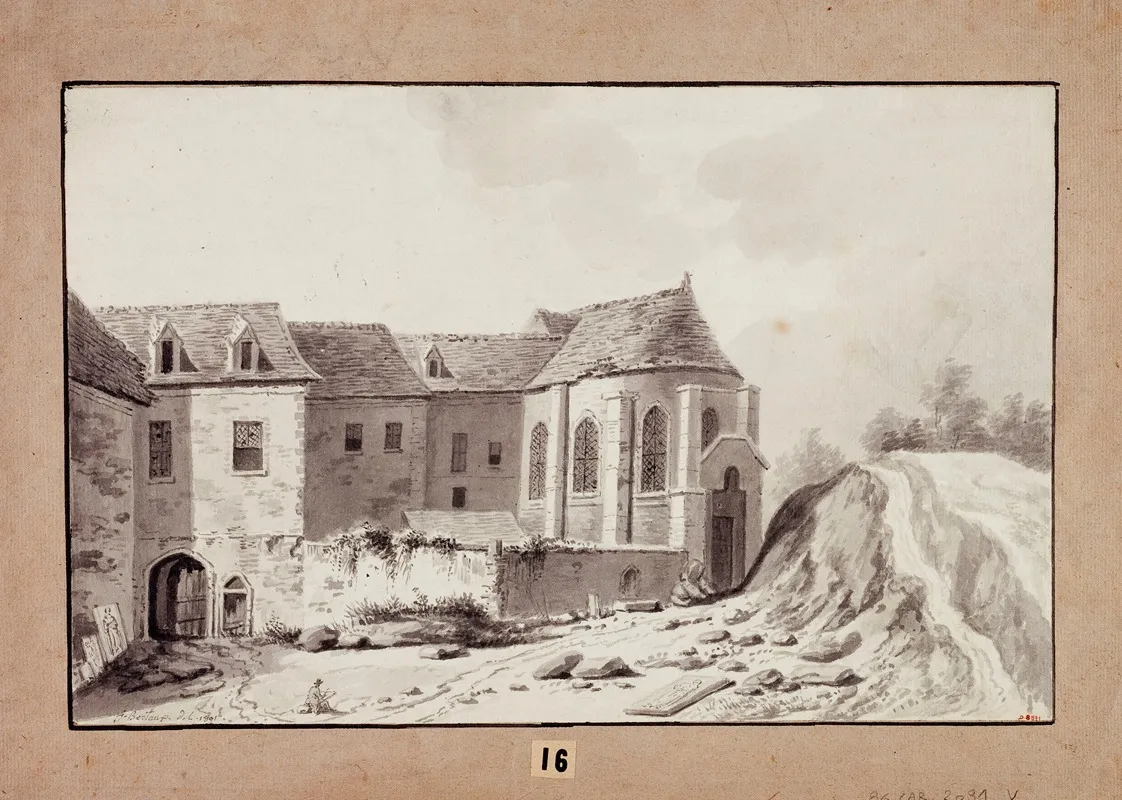 Demolition De Leglise Des Chartreux De Paris Wall Art by Jacques Bertaux - High-Resolution Digital Print
