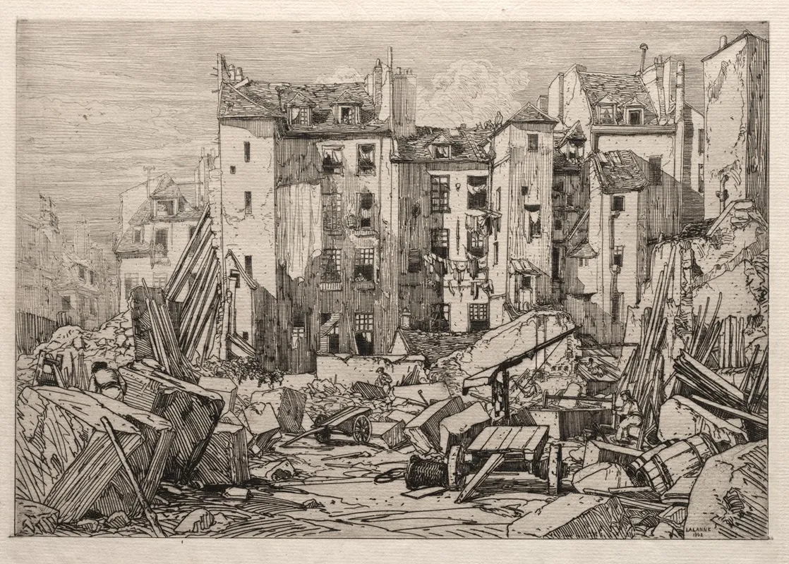 Demolition Of Old Houses In Paris