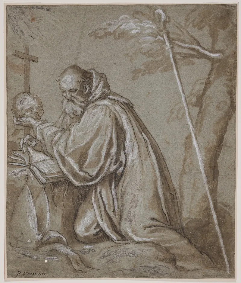 Den Bodfaerdige Skt Bernhard Wall Art by Giovanni Battista Fontana - High-Resolution Digital Print