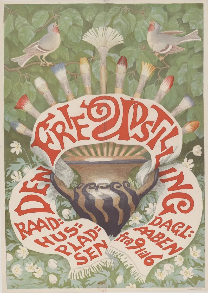Den Frie Udstilling Wall Art by Chr. J. Cato - High-Resolution Digital Print