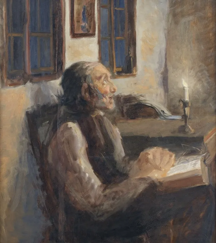 Den Gamle Mand Ved Spedelyset