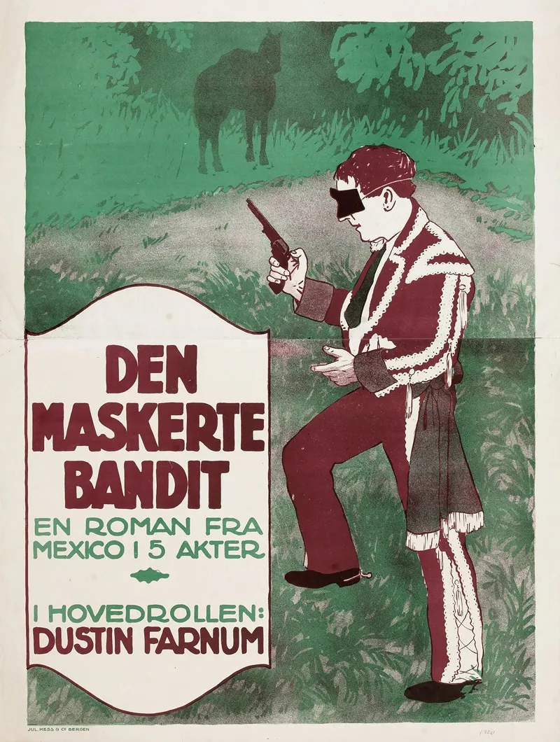 Den Maskerte Bandit Wall Art by Jul. Hess &amp; Co. - High-Resolution Digital Print