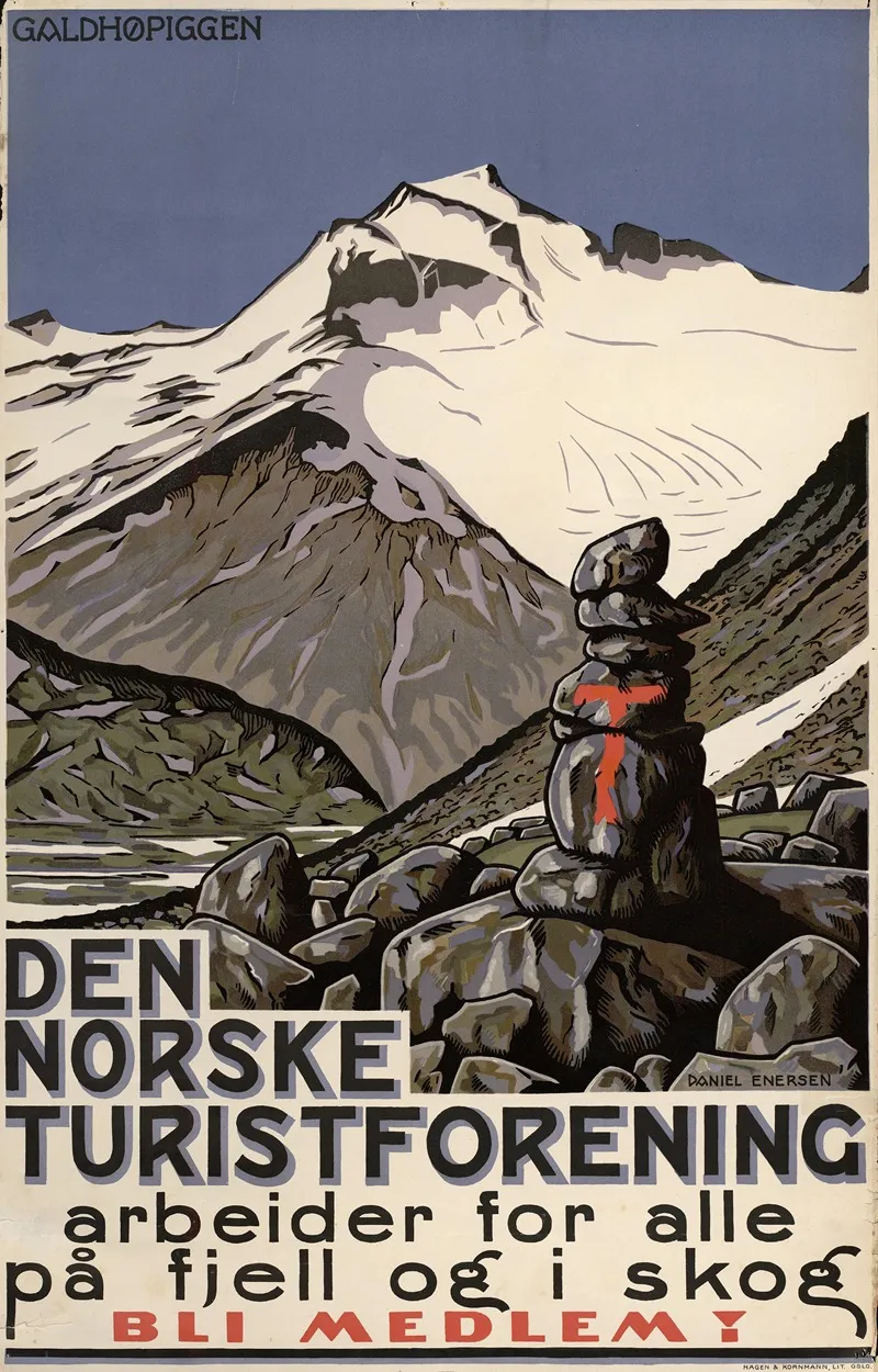 Den Norske Turistforening Arbeider For Alle Pa Fjell Og I Skog Bli Medlem Wall Art by Daniel Enersen - High-Resolution Digital Print