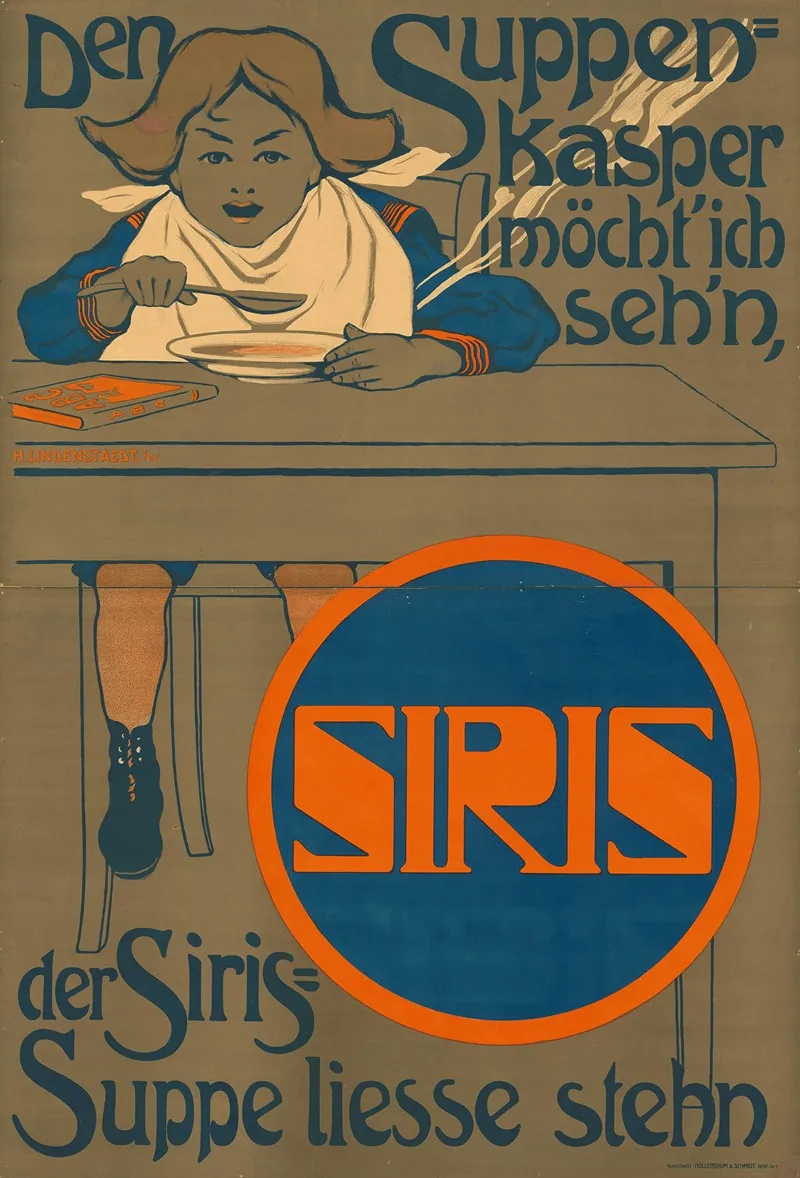 Den Suppenkasper Mocht Ich Sehn Der Siris Suppe Liese Stehn Wall Art by Hans Lindenstaedt - High-Resolution Digital Print