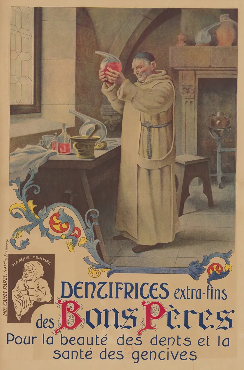 Dentifrices Extra Fins Des Bons Peres Pour La Beaute Des Dents Et La Sante Des Gencives Wall Art by Imp. Camis - High-Resolution Digital Print