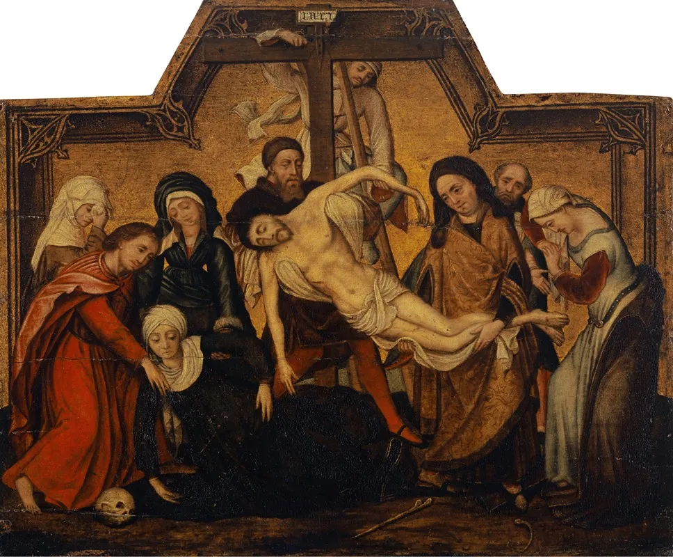 Deposition Of Christ 2 Wall Art by Workshop Of Marcellus Coffermans - High-Resolution Digital Print
