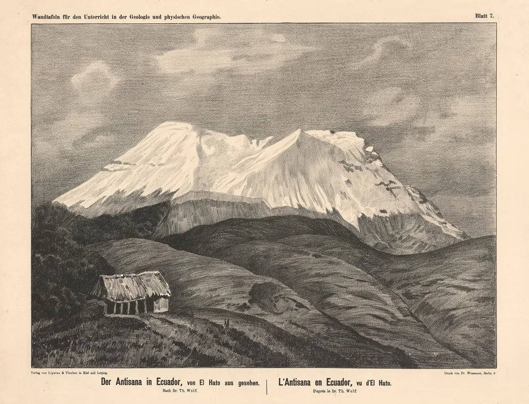 Der Antisana In Ecuador Von El Hato Aus Gesehen Wall Art by Dr. Th. Wolf - High-Resolution Digital Print