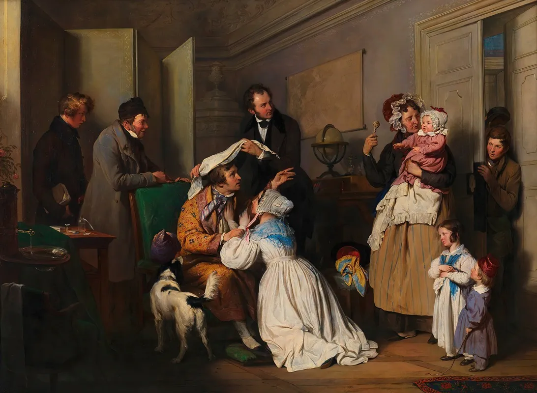 Der Augenarzt Wall Art by Josef Danhauser - High-Resolution Digital Print