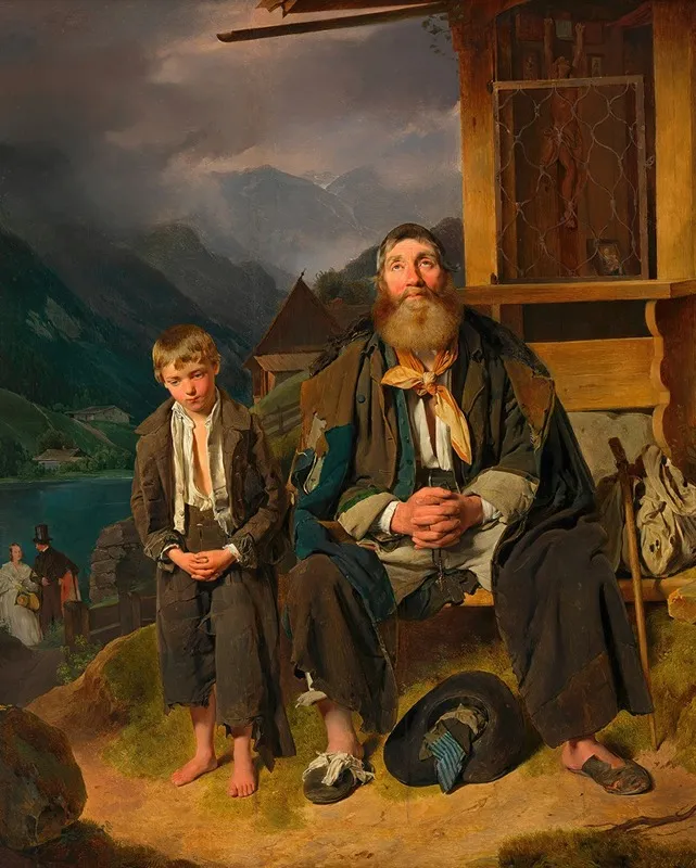 Der Bettler Wall Art by Franz Eybl - High-Resolution Digital Print