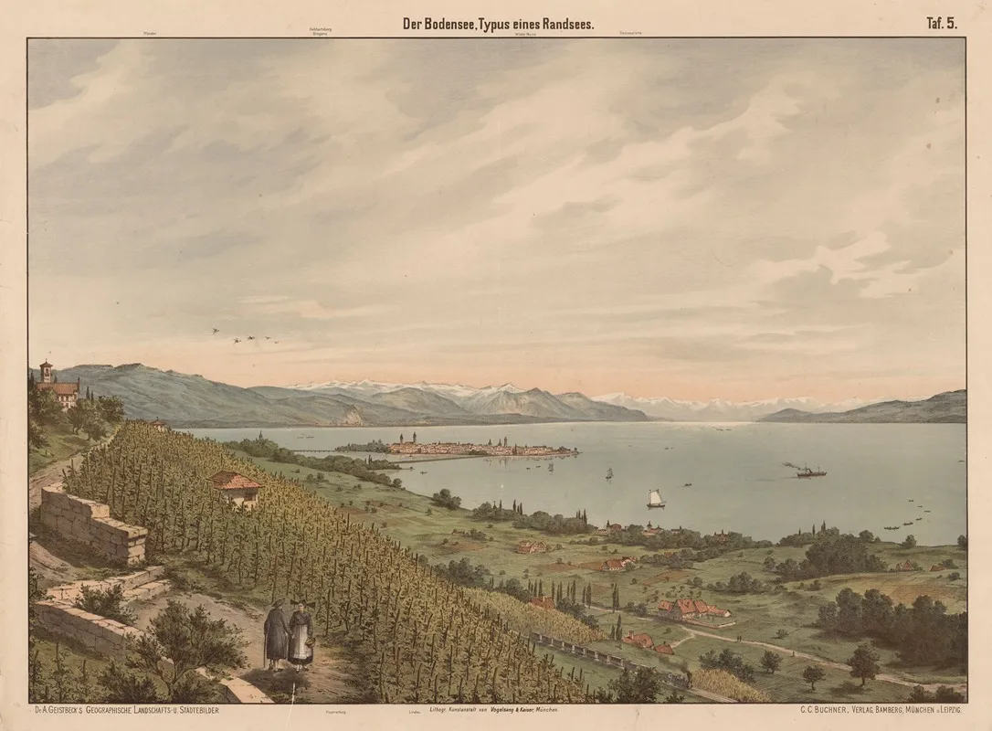 Der Bodensee Typus Eines Randsees Wall Art by Vogelsang &amp; Kaiser - High-Resolution Digital Print