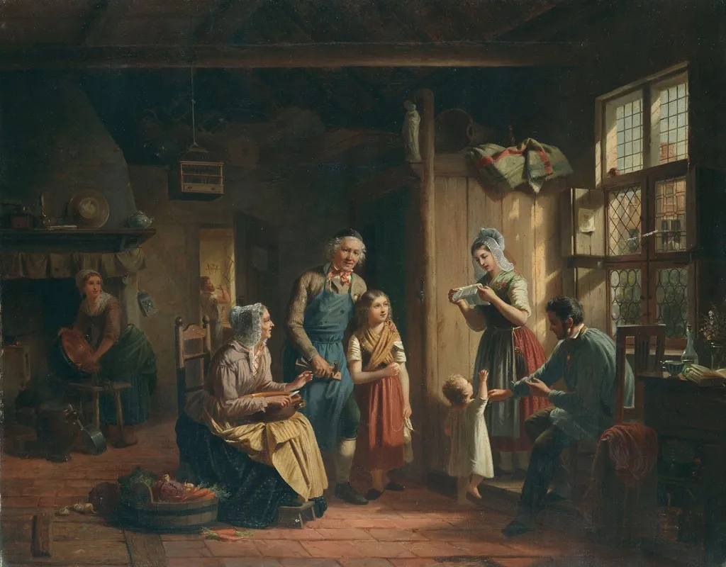 Der Brief 5 Wall Art by Julius Weyde - High-Resolution Digital Print