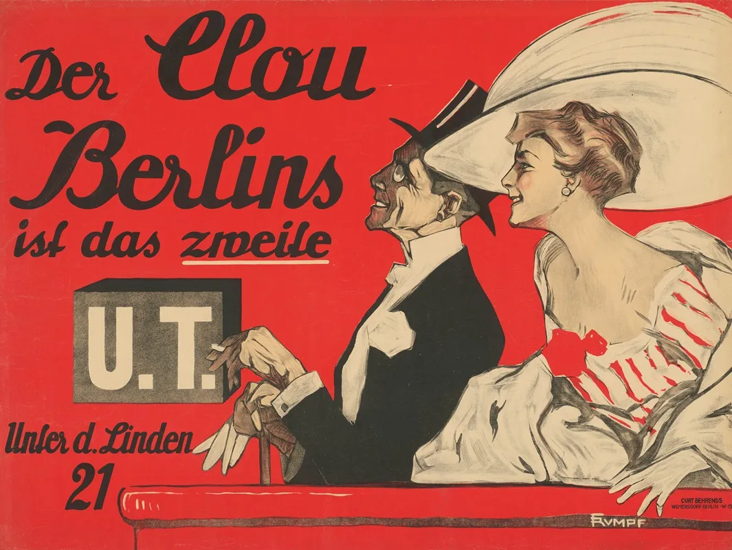 Der Clou Berlins Ist Das Zweite U T Wall Art by Fritz Rumpf - High-Resolution Digital Print