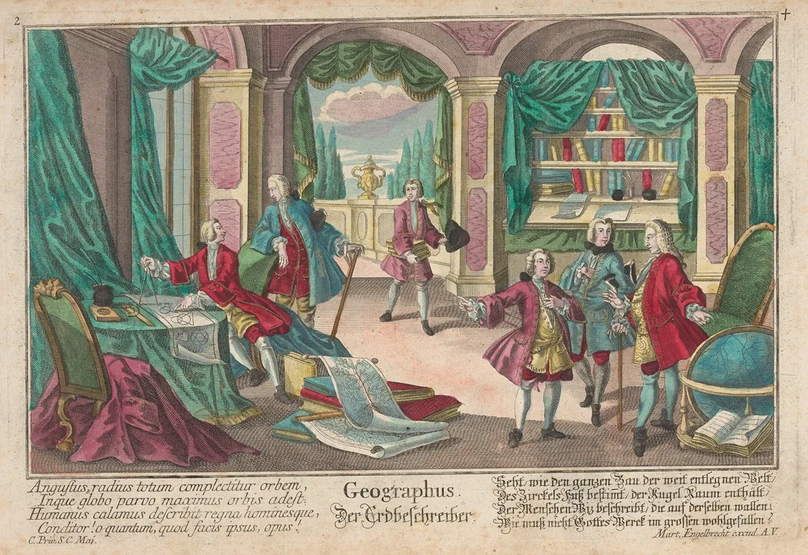 Der Erdbeschreiber The Geographers Wall Art by Martin Engelbrecht - High-Resolution Digital Print