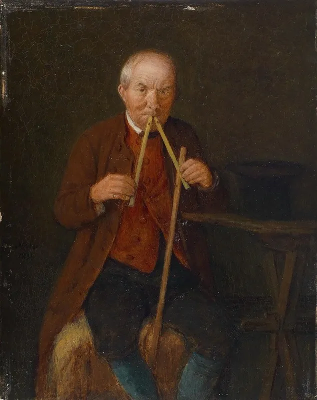 Der Flotenspieler 2 Wall Art by Michael Neder - High-Resolution Digital Print