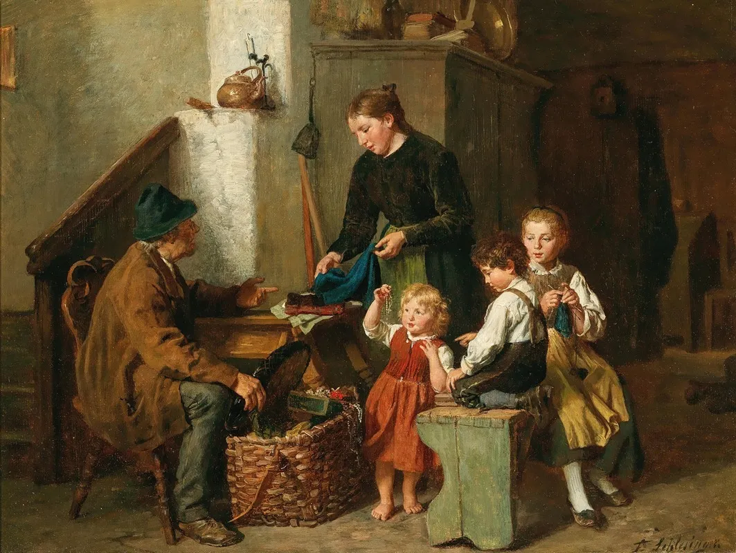 Der Hausierer Wall Art by Felix Schlesinger - High-Resolution Digital Print