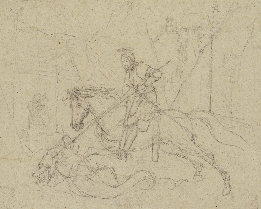 Der Heilige Georg Den Drachen Totend