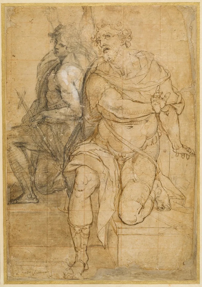 Der Heilige Nabor Und Der Jugendliche Johannes Der Taufer