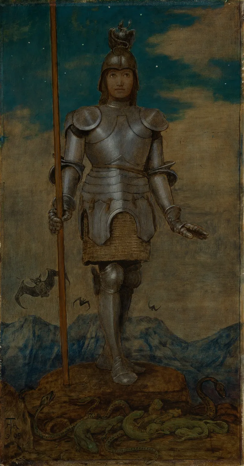 Der Heilige Ritter Georg Wall Art by Hans Thoma - High-Resolution Digital Print