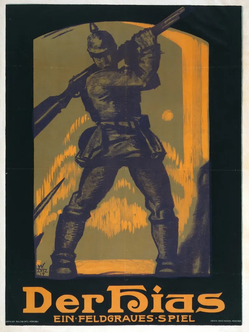 Der Hias Ein Feldgraues Spiel Wall Art by Walter Ditz - High-Resolution Digital Print