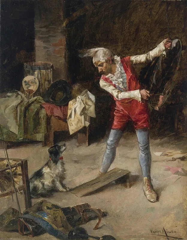 Der Hundedompteur Wall Art by Enrique Miralles Darmanin - High-Resolution Digital Print