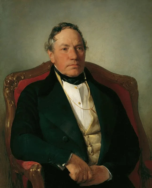 Der Industrielle Johann Nepomuk Reithoffer Wall Art by Friedrich von Amerling - High-Resolution Digital Print