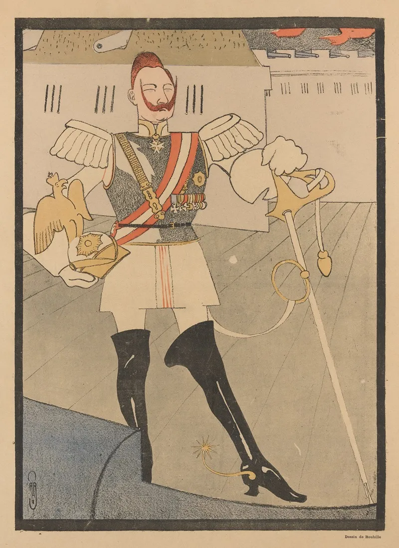 Der Kaiser Wall Art by Auguste Roubille - High-Resolution Digital Print