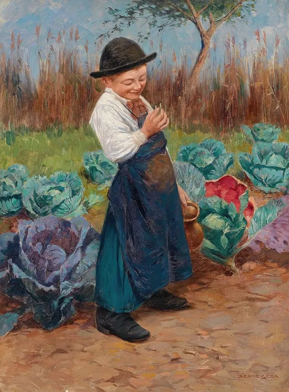Der Kleine Gartner Wall Art by Géza Peske - High-Resolution Digital Print