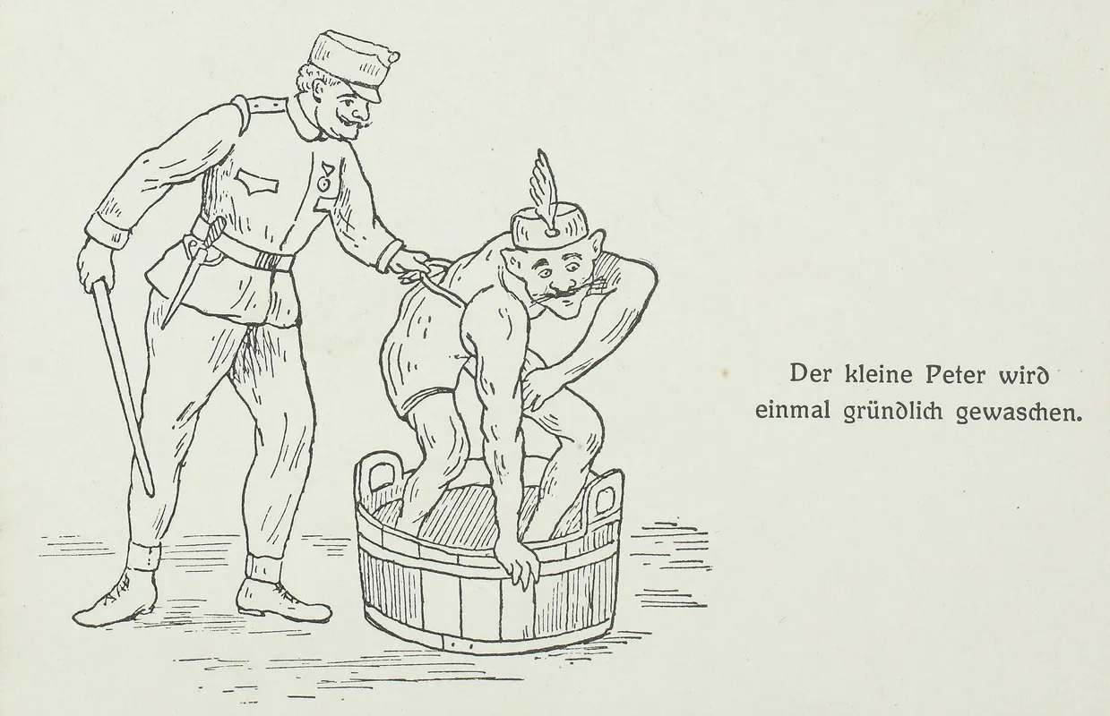 Der Kleine Peter Wird Einmal Grundlich Gewaschen