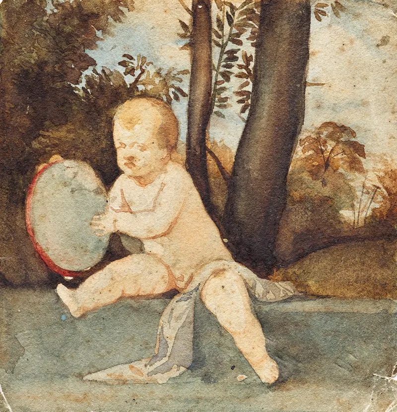 Der Kleine Tambourinschlager Wall Art by Franz von Matsch - High-Resolution Digital Print