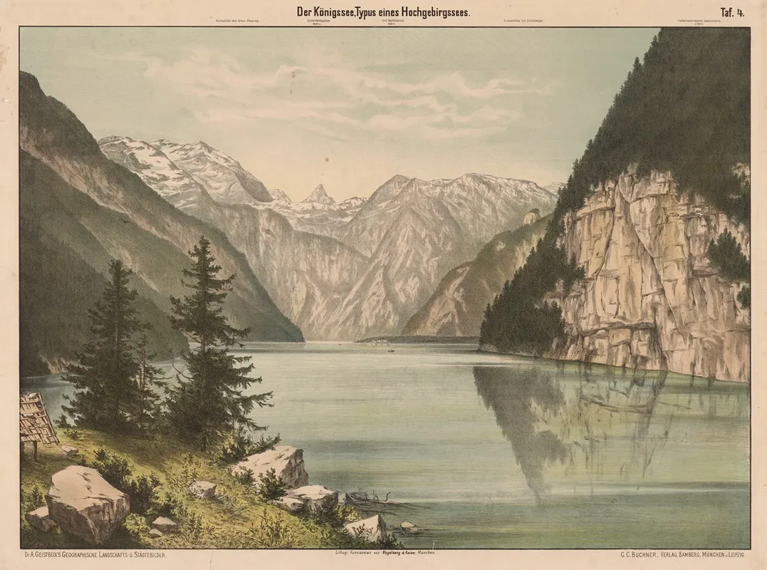 Der Konigssee Typus Eines Hochgebirgssees Wall Art by Vogelsang & Kaiser - High-Resolution Digital Print