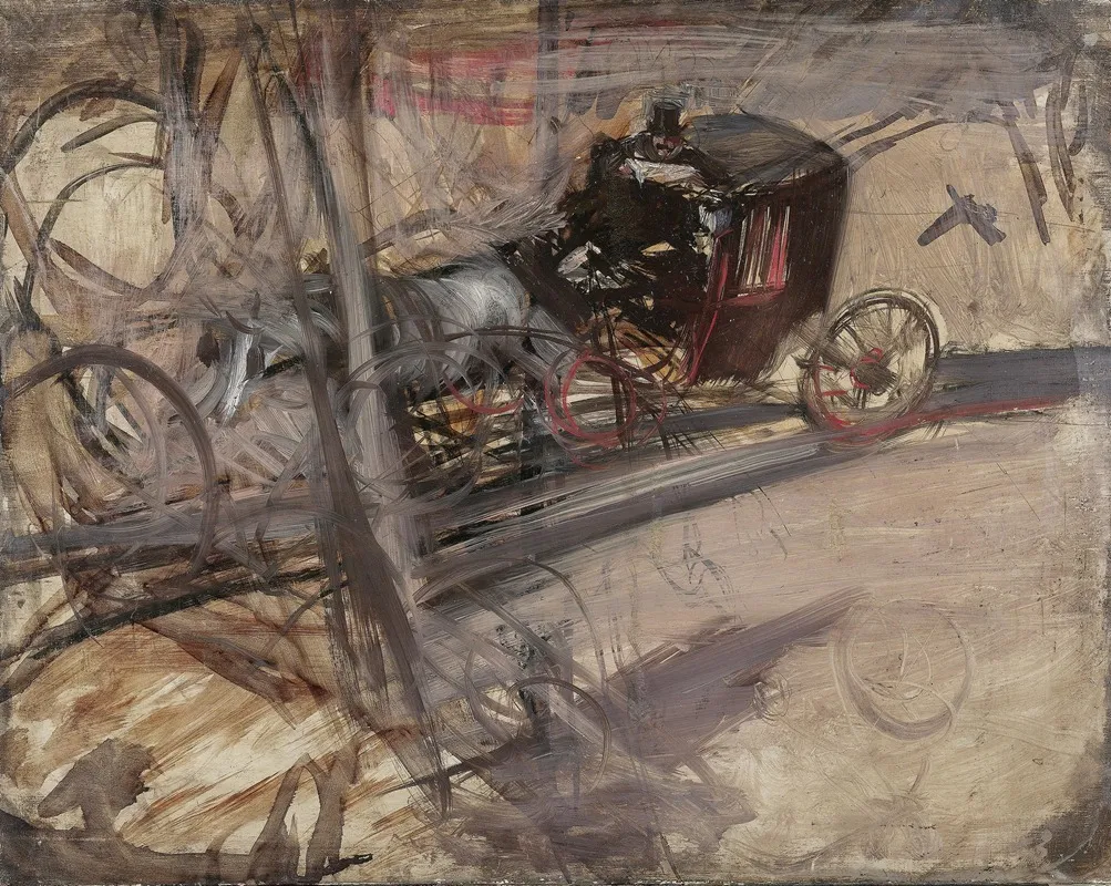 Der Kutscher Wall Art by Giovanni Boldini - High-Resolution Digital Print