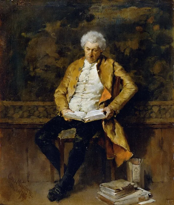 Der Leser Wall Art by Karl Mayr-Gratz - High-Resolution Digital Print