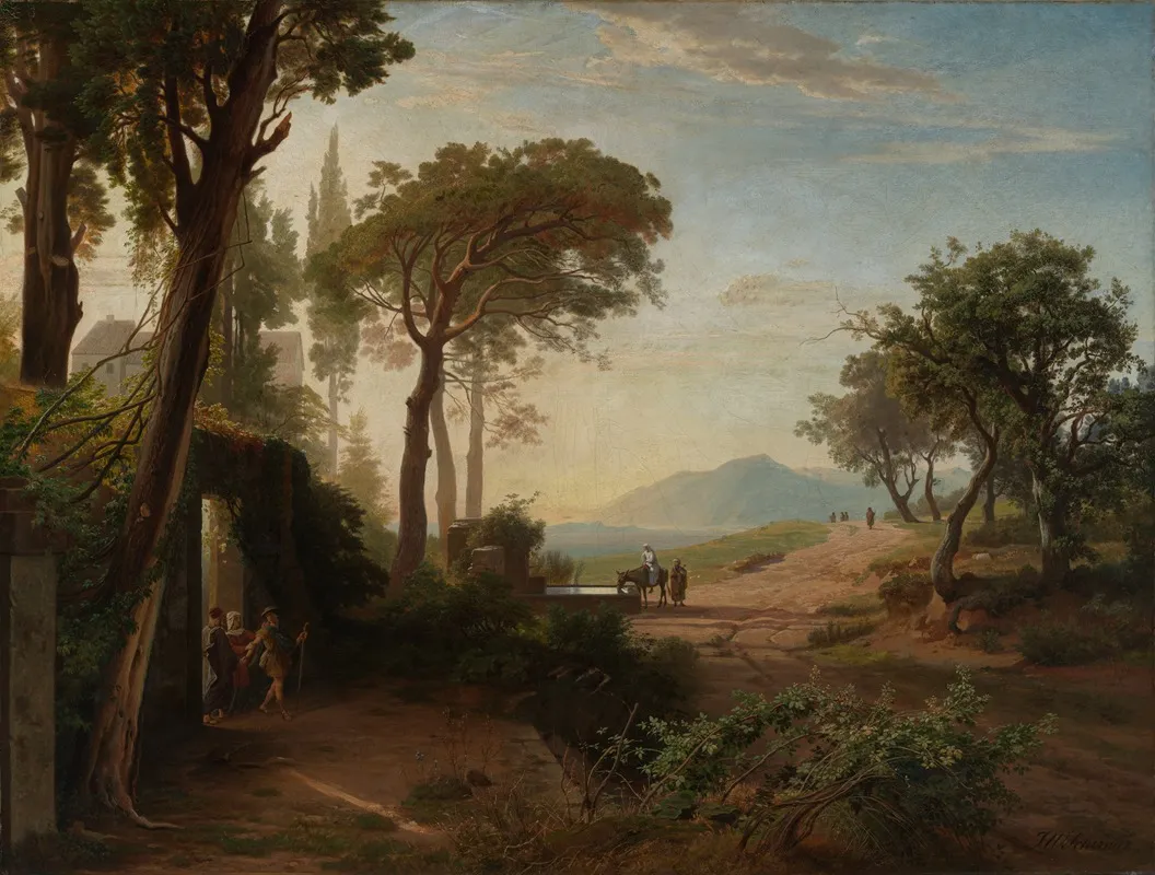 Der Morgen Der Auszug Des Wanderers Nach Jericho