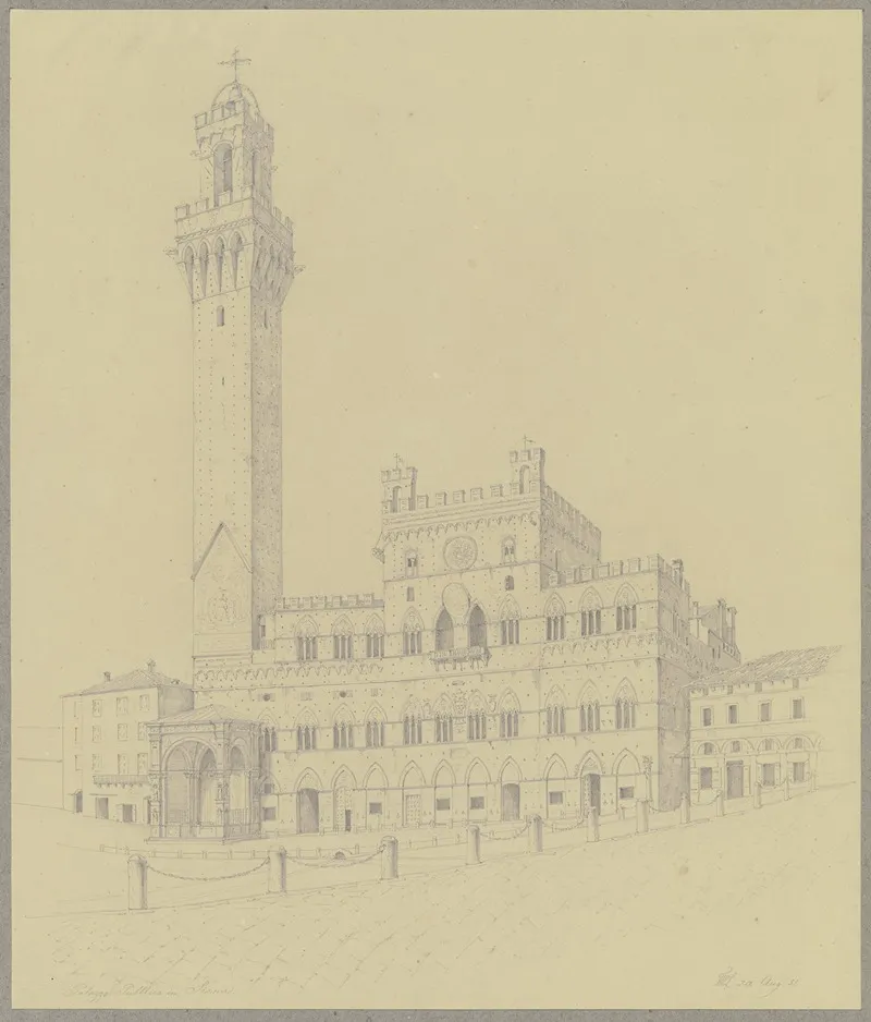 Der Palazzo Pubblico In Siena