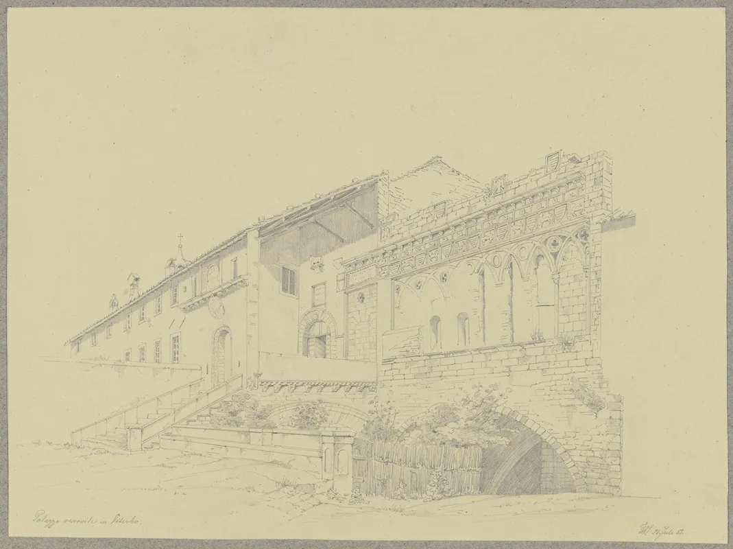 Der Palazzo Vescovile In Viterbo