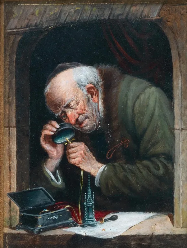 Der Pfandleiher 2 Wall Art by Carl Schleicher - High-Resolution Digital Print