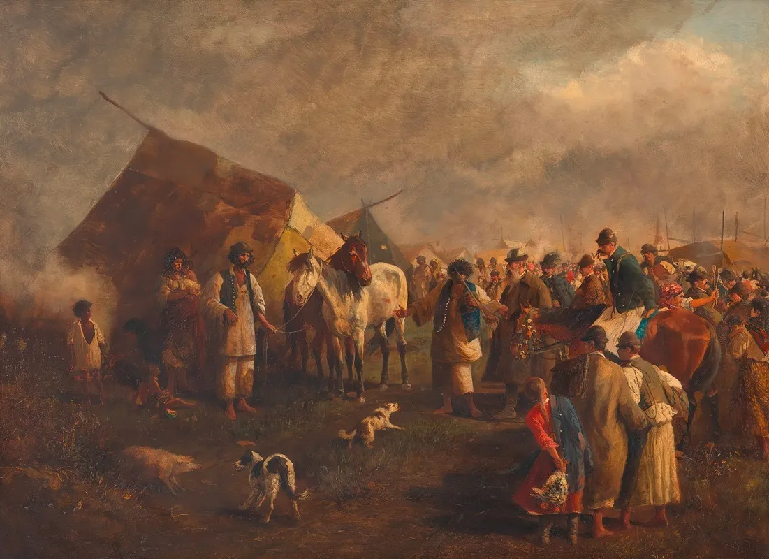 Der Pferdedieb Wall Art by Josef Berres von Perez - High-Resolution Digital Print