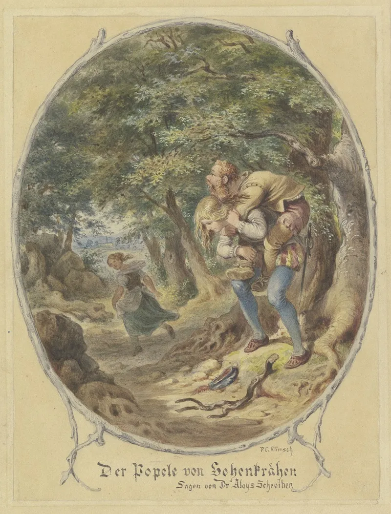 Der Popele Von Hohenkrahen Wall Art by Ferdinand Karl Klimsch - High-Resolution Digital Print