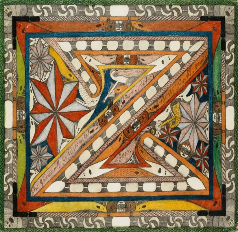 Der Quarantt Zohrn Ditto Zohohrn Und Ditto Ziohn Riesenstarne Wall Art by Adolf Wölfli - High-Resolution Digital Print
