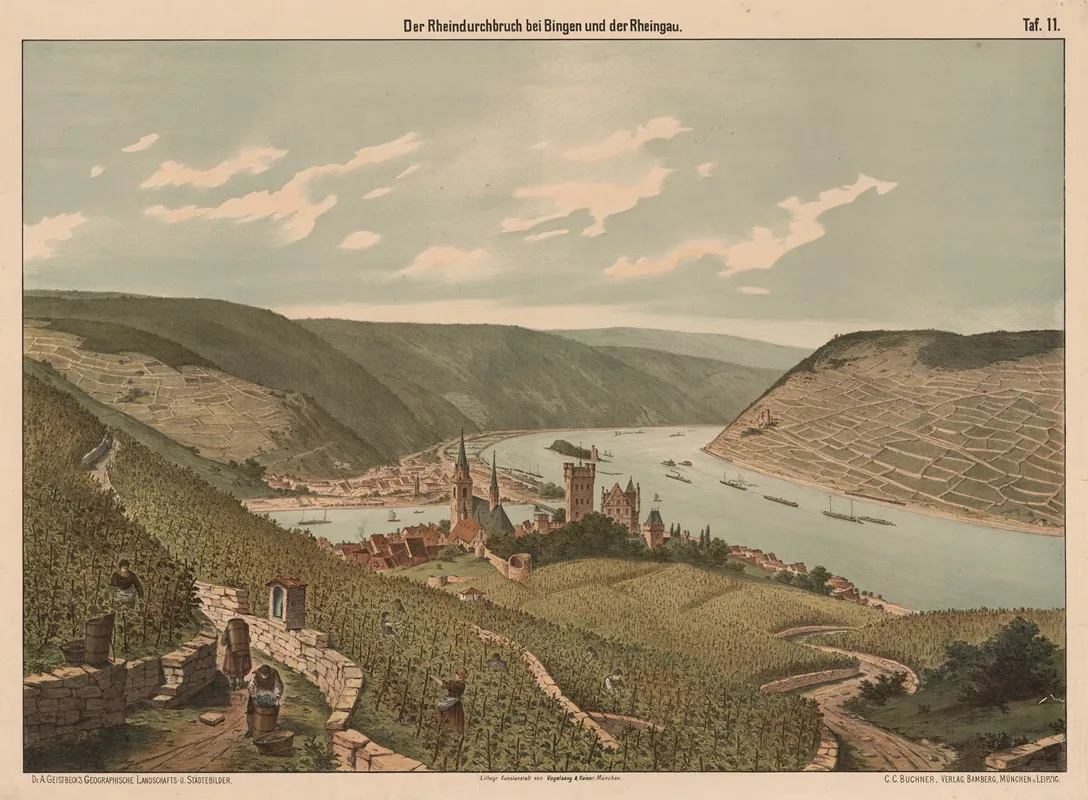Der Rheindurchbruch Bei Bingen Und Der Rheingau Wall Art by Vogelsang &amp; Kaiser - High-Resolution Digital Print